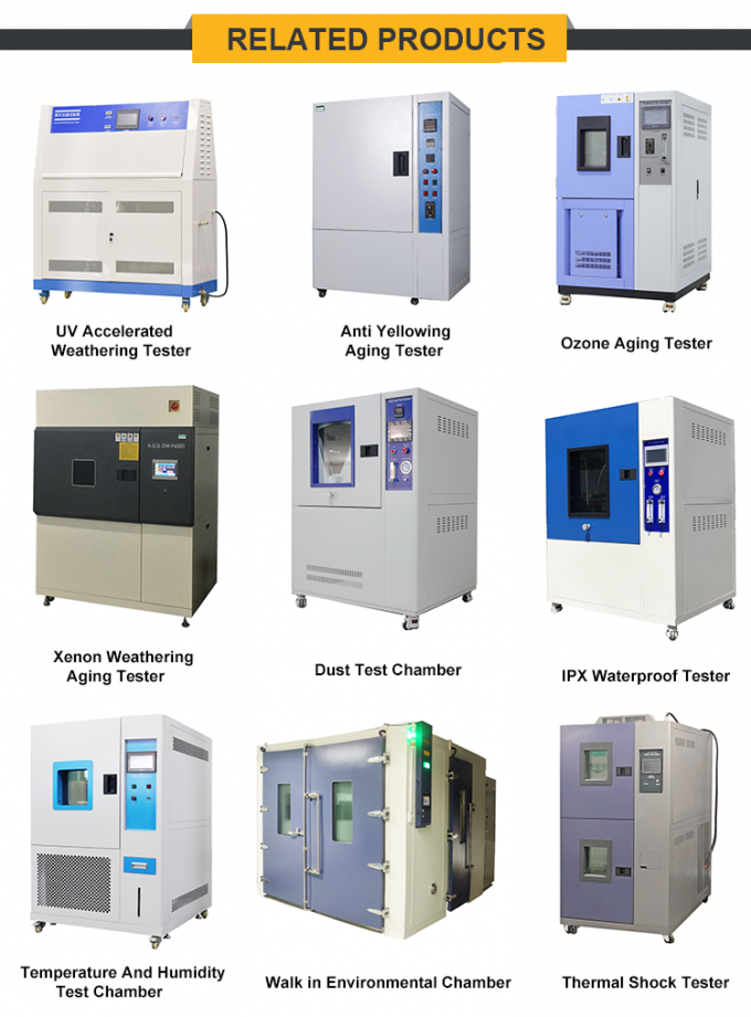 اختبار التجوية المعجل البيئي ، آلة اختبار الشيخوخة للأشعة فوق البنفسجية 10 دورة في الدقيقة 6