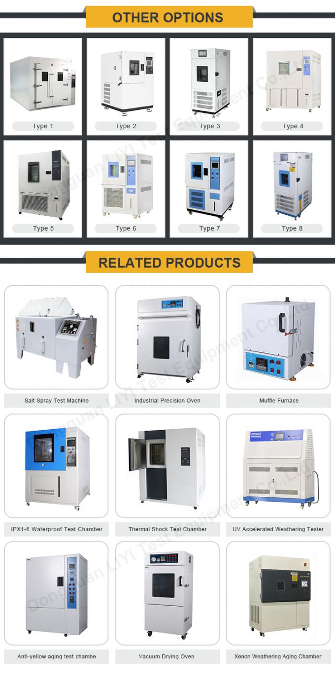 LIYI JIS C60068 150L غرفة درجة حرارة سطح الطاولة ، غرفة درجة حرارة LIYI والرطوبة 2