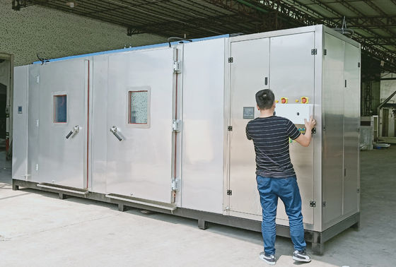المياه المبردة المشي في غرفة الاختبار AB غرفة التحكم منفصلة 380V